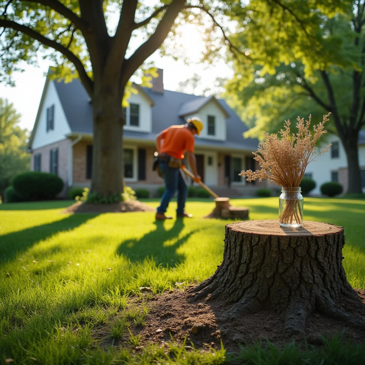 Successful property outcome and pristine grounds regarding call 811 before stump grinding illinois