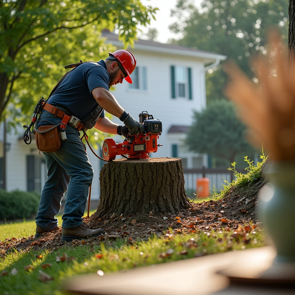 Professional tree removal and stump grinding work in Carlinville Illinois