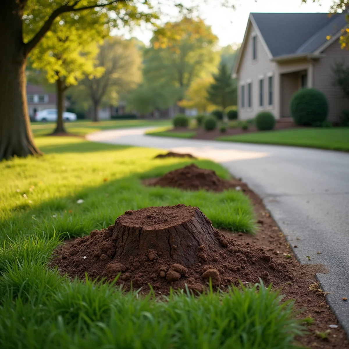 Immaculate site cleanup and restored lawn after tree care in Christian County Illinois