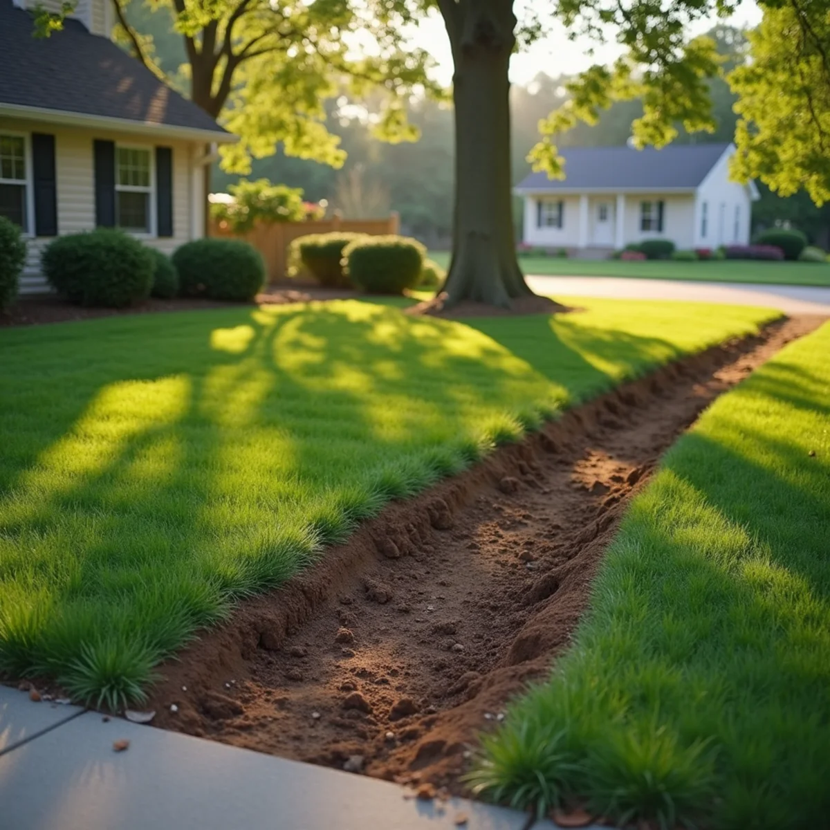 Immaculate site cleanup and restored lawn after tree care in Decatur Illinois