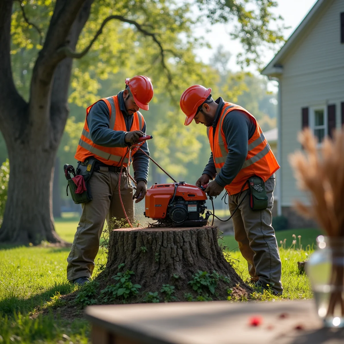 Professional tree removal and stump grinding work in Jerome Illinois