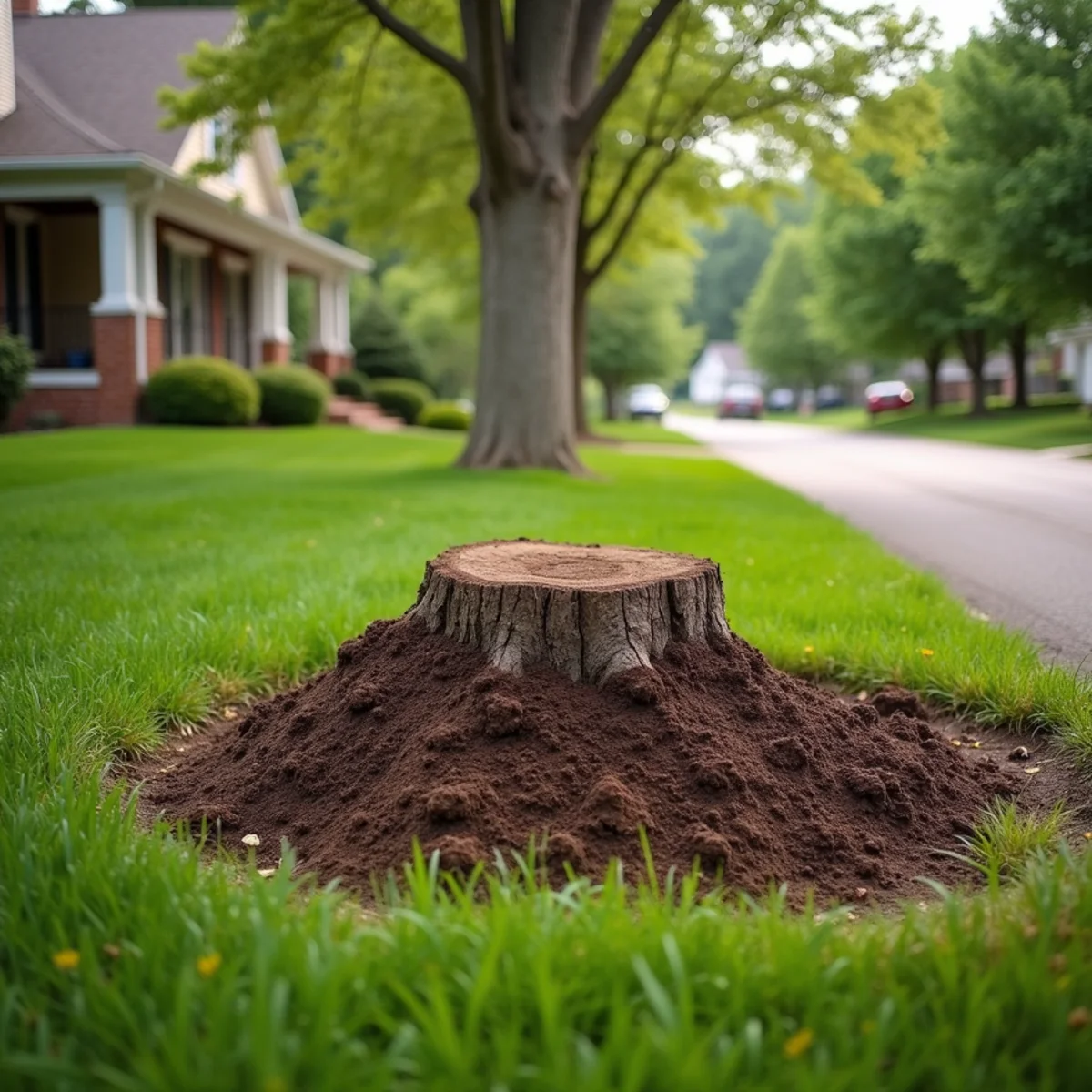 Immaculate site cleanup and restored lawn after tree care in Litchfield Illinois