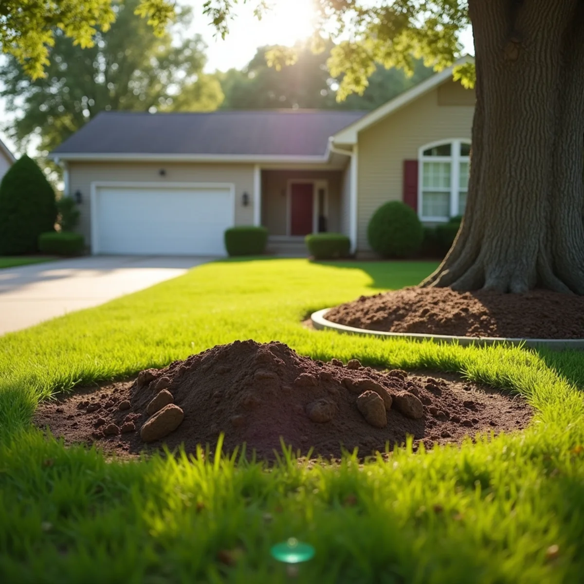 Immaculate site cleanup and restored lawn after tree care in Virden Illinois