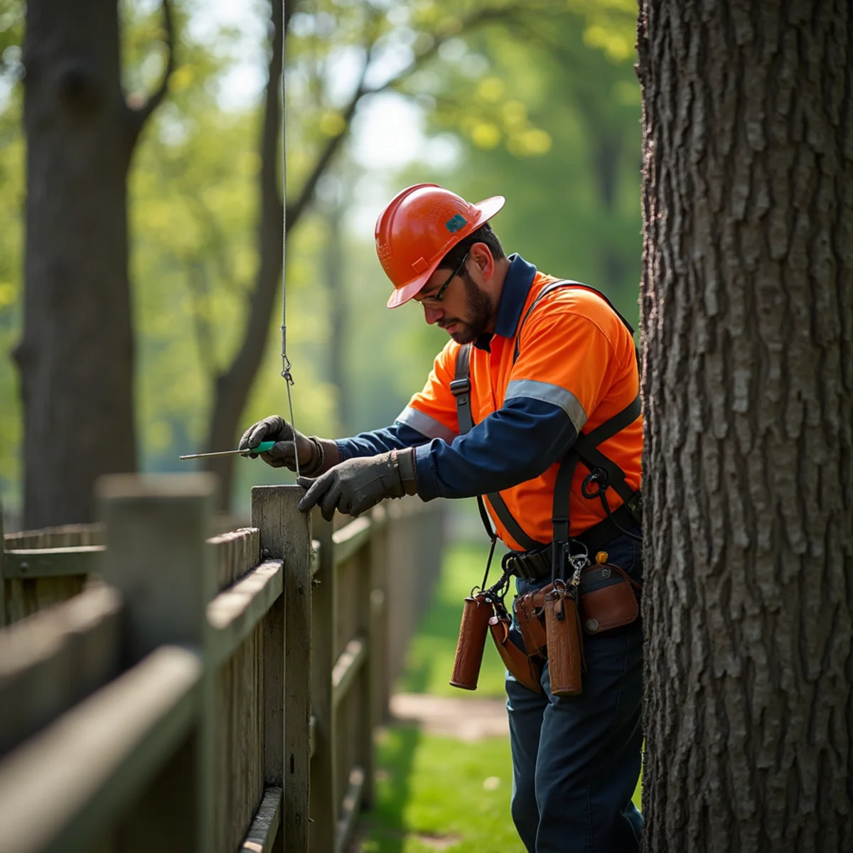Initial safety inspection and assessment for Backyard & Tight-Access Stump Grinding in Springfield