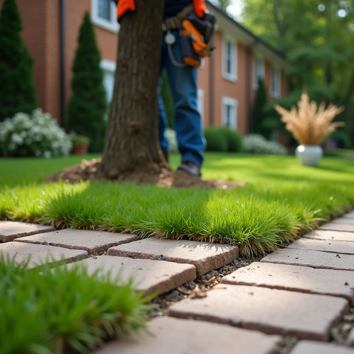Safety exclusion zone and protocols for Backyard & Tight-Access Stump Grinding