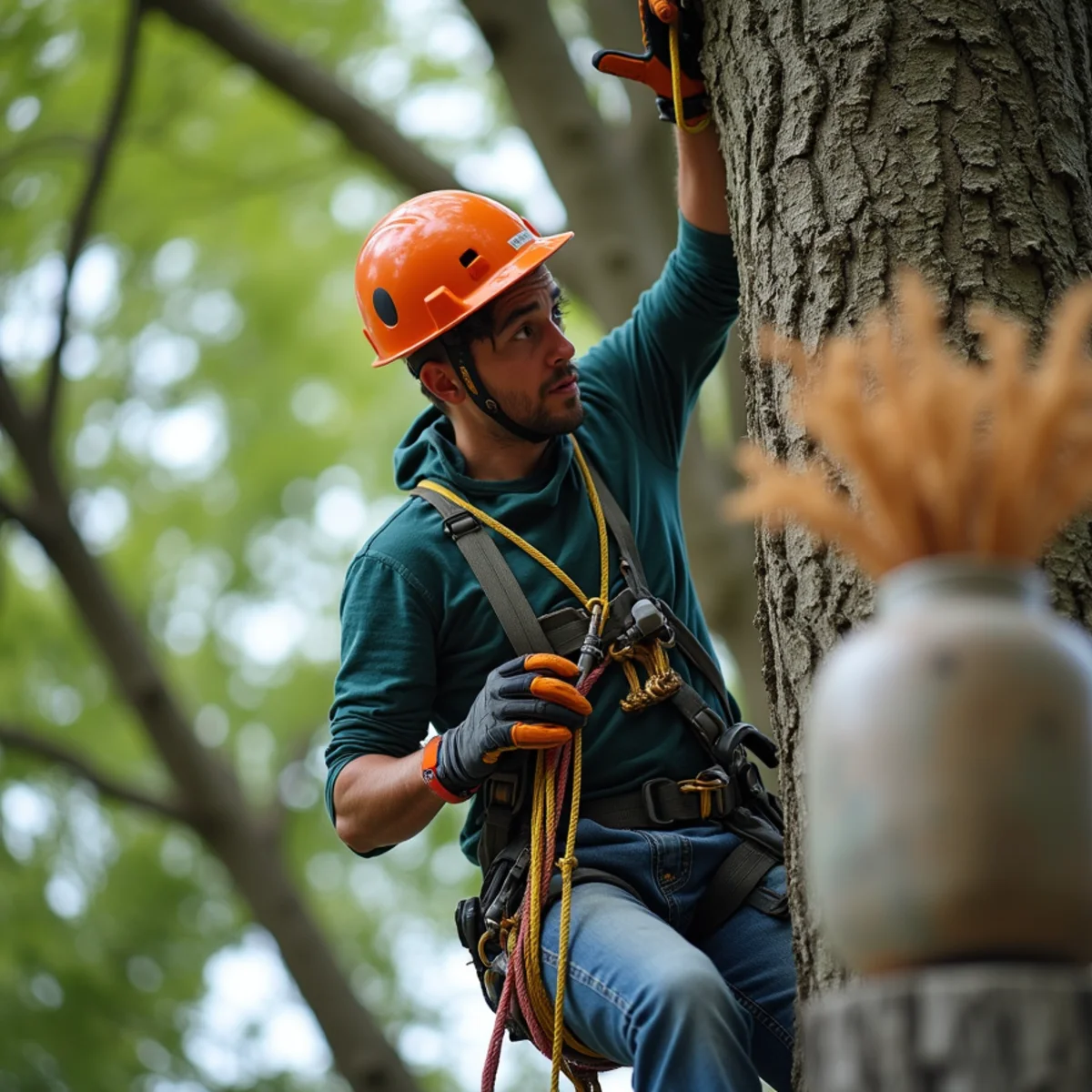 Safety exclusion zone and protocols for Tree Trimming & Pruning
